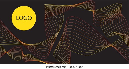 vector abstract background. Stylized line art vector background. 3d illustration.