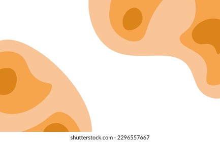 vector abstract background summer orange with copy space. Horizontal banner