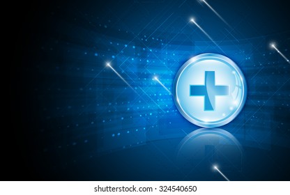 vector abstract background tech health care innovation concept