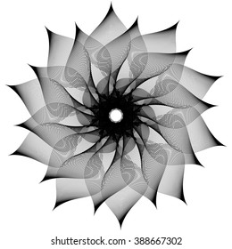 Vector abstract background of the techno circles 8