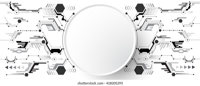 Vector abstract background of technological innovation.