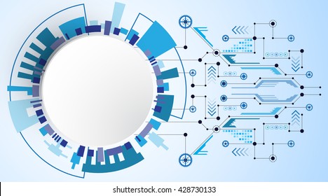 Vector abstract background of technological innovation.