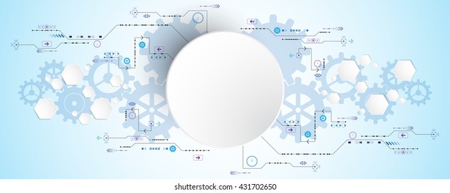 Vector abstract background of technological innovation.