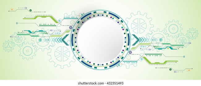 Vector abstract background of technological innovation.