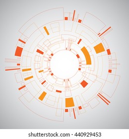 Vector abstract background of technological innovation.