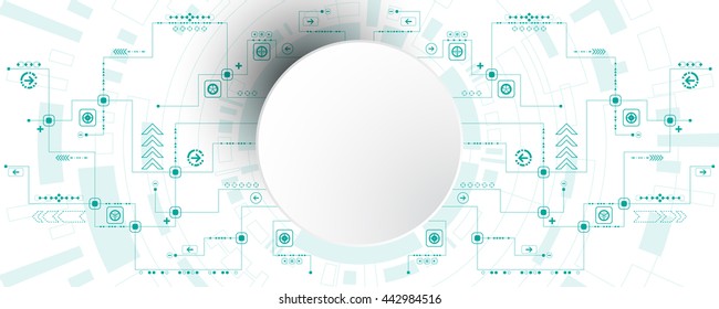 Vector abstract background of technological innovation.