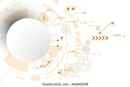 Vector abstract background of technological innovation.