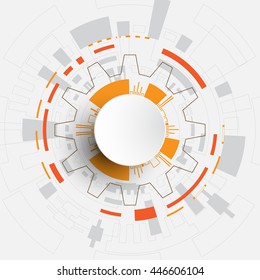 Vector abstract background of technological innovation.