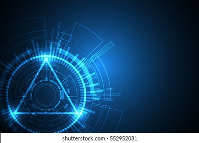 Vector abstract background technology concept.