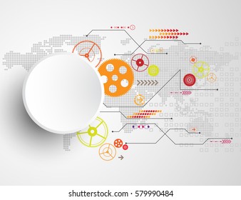 Vector abstract background technology concept.