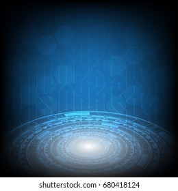 Vector abstract background, technology concept