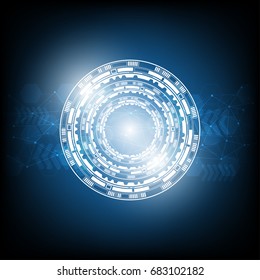 Vector abstract background, technology concept , Hight tech communication.