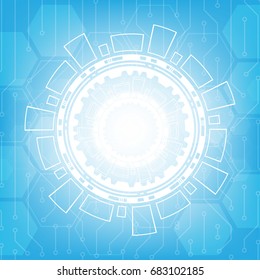 Vector abstract background, technology concept , Hight tech communication.