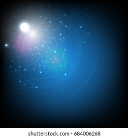 Vector abstract background, technology concept , Hight tech communication.