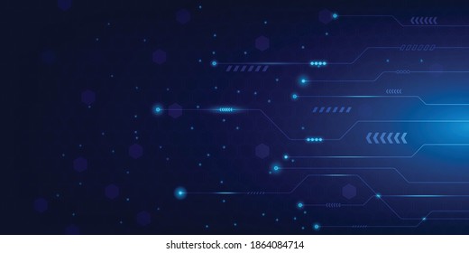 Vector abstract background with technology electronic motherboard illustration.