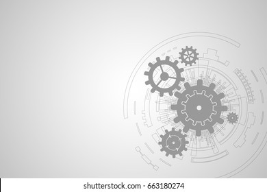 Vector abstract background technology gears concept.