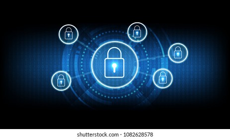 vector abstract background technology illustration communication data security