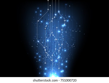 vector abstract background technology illustration communication data security