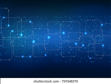 vector abstract background technology illustration communication data security