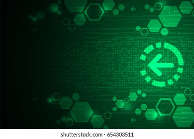 Vector abstract background technology innovation of the future.