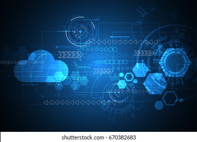 Vector abstract background technology innovation of the future.