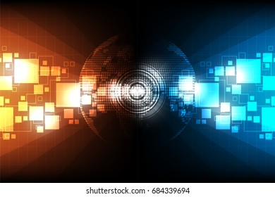 Vector abstract background technology innovation of the future world.