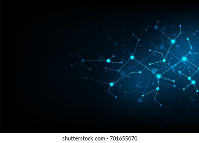 Vector abstract background technology network design.