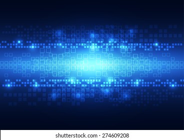 vector abstract background technology pixel, illustration