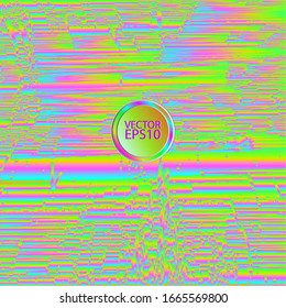 Vector abstract background template in bright contrasting neon colors, with stains and color gradients. Square format.