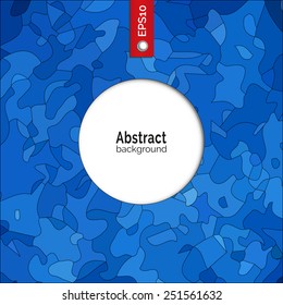 Vector abstract background. Template for corporate identity, advertising,  poster, event in blue color. Template with a contemporary graphic design.