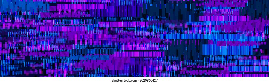 Vector Abstract Background Template, Glitches, Colorful Banner, Abstarct Distortions, Screen Background.