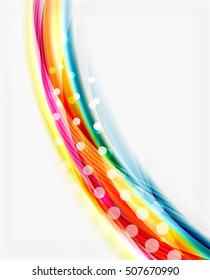 Vector abstract background template - wave