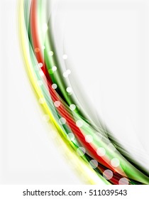 Vector abstract background template - wave