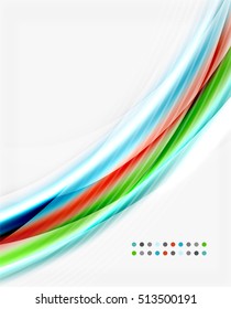 Vector abstract background template - wave