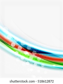 Vector abstract background template - wave