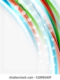 Vector abstract background template - wave