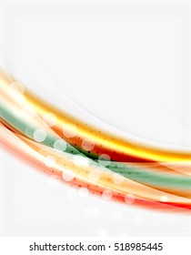 Vector abstract background template - wave
