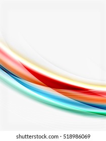 Vector abstract background template - wave