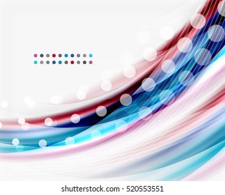 Vector abstract background template - wave