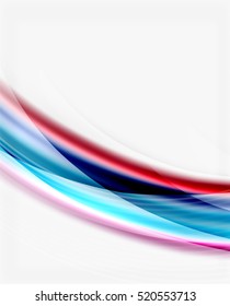 Vector abstract background template - wave