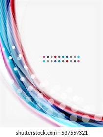 Vector abstract background template - wave