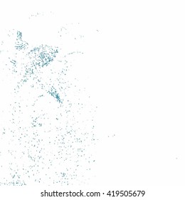 Vector abstract background texture brush stroke hand painted with acrylic paint, blue on white color
