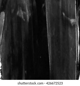 Vector abstract background texture brush stroke hand painted with acrylic paint, black and white.
