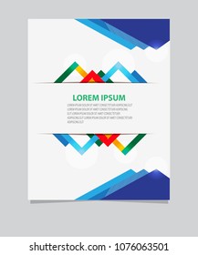 Vector abstract background texture design  bright poster stripes and shapes