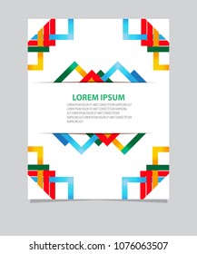 Vector abstract background texture design  bright poster stripes and shapes