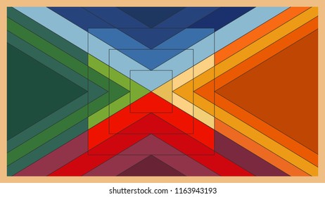 Vector abstract background texture design, bright poster, banner yellow background, pink and blue. Hipster modern geometric abstract.
