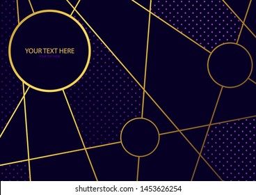 Vector abstract background texture design, bright poster, banner yellow background, pink and blue stripes and shapes.