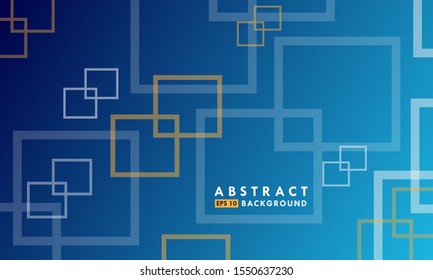 Vector abstract background texture design, bright poster, banner blue background, white and yellow square shape.