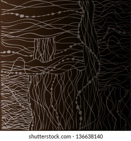 Vector abstract background / texture. Seamless black and grey. Computer interface, nano technology, little chains.