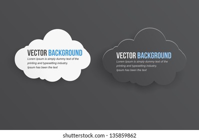 Vector abstract background thunderstorm cloud. Paper